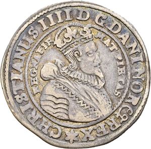 CHRISTIAN IV 1588-1648, CHRISTIANIA, 1/4 speciedaler 1629. S.22