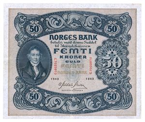 50 kroner 1943. C7023970