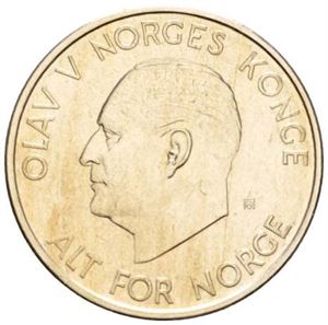 5 kroner 1968. Prakteksemplar/choice.