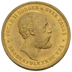 20 kroner/5 species 1875