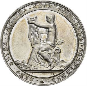 Buskerud Mannssangerforbund. Stevnet i Haugesund 1916. Sølv. 31 mm