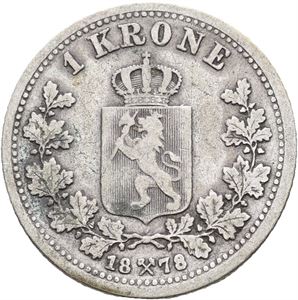 Oscar II, 1 krone 1878