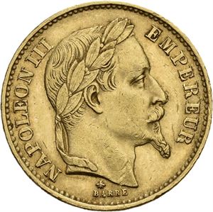 Napoleon III, 20 francs 1868 A