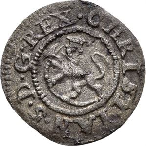 CHRISTIAN V 1670-1699, CHRISTIANIA 1 skilling 1675. S.22