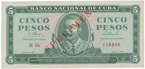 Cuba 5 pesos