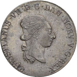 CHRISTIAN VII 1766-1808. KONGSBERG. Speciedaler 1791. Prakteksemplar/choice. S.3