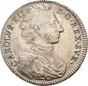 Karl XII, 4 mark 1710. Riper/scratches