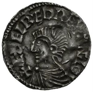 Aethelred II 978-1016, penny, long cross type, Winchester (1,68 g). Ex. Oslo Mynthandel a/s nr.59 18/11-2007 nr.1315