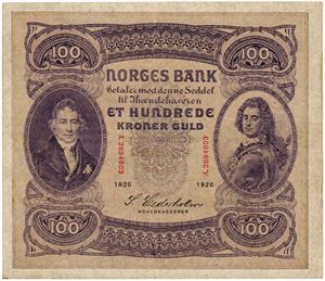 100 kroner 1920. A3894603