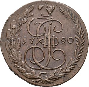 Catharina II, 5 kopek 1790 EM