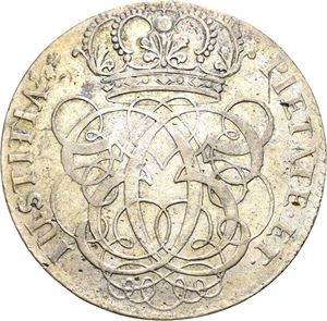 CHRISTIAN V 1670-1699 KONGSBERG 4 mark 1697. S.3