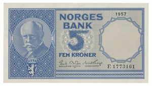 Norway. 5 kroner 1957. F1773161