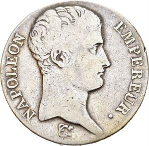Napoleon I, 5 francs an. 13A (=1805)