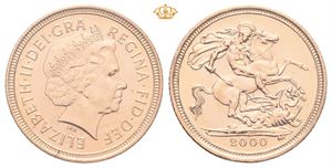 England. Elizabeth II, 1/2 sovereign 2000