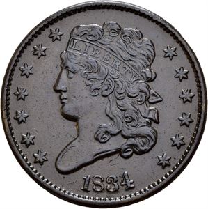 1/2 cent 1834
