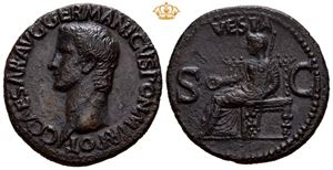 Gaius (Caligula). AD 37-41. AE as (11,00 g).