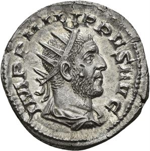 PHILIP I 244-249, antoninian, Roma 248 e.Kr. R: Ulvinnen og Romulus og Remus
