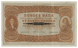 1000 kroner 1946. A0333259