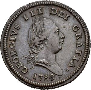 George III, 1/2 penny 1786