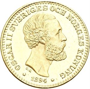10 kronor 1894. Små riper/minor scratches