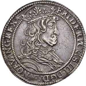 FREDERIK III 1648-1670, CHRISTIANIA, Speciedaler 1655. S.11