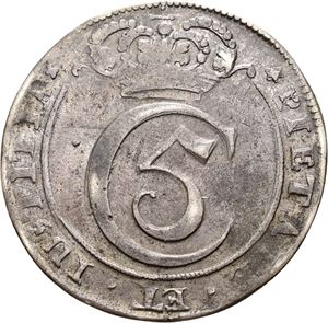 CHRISTIAN V 1670-1699, CHRISTIANIA 4 mark 1678. S.11