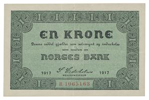 Norway. 1 krone 1917. B1065163