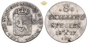 Carl XIII (1814 - 1818) 8 skilling 1817