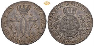 Christian VII (1766 - 1808) 1/2 speciedaler 1776