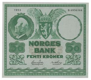 Norway. 50 kroner 1953. B0956364
