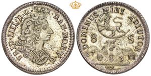 8 skilling 1712. S.7