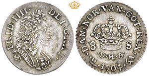 8 skilling 1704. S.16