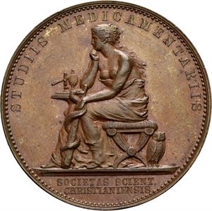 Peter L. Øwres legat. Belønningsmedalje. Bronse. 35 mm