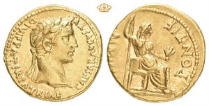 Augustus, 27 BC-AD 14. AV aureus (19 mm; 7,76 g)