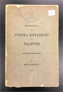 Aug. Wilh. Stiernstedt: &quot;Beskrifning öfver Svenska Kopparmynt och Polletter&quot; (Stockholm 1871). Heftet