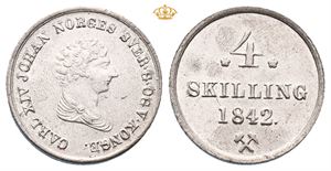 Norway. 4 skilling 1842