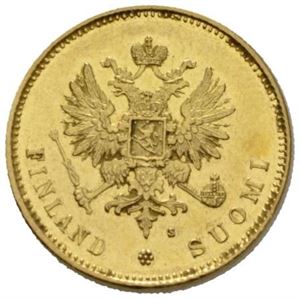 Alexander II, 20 markkaa 1880. Små riper/minor scratches