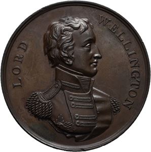 England. George III. Lord Wellingtons seire 1812. Halliday. Bronse. 48 mm