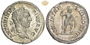 AR Denarius, AD 210