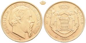Charles III, 100 francs 1886