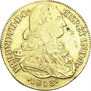 Ferdinand VII, 8 escudos 1813 NR