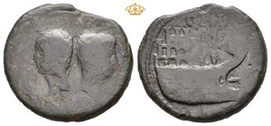Octavian, with Divus Julius Caesar. Æ dupondius (32 mm; 18,44 g)