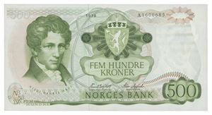 500 kroner 1978. A1606685