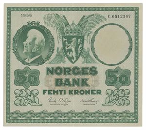 50 kroner 1956. C0512347