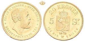 20 kroner/5 species 1875