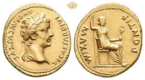 Tiberius. AD 14-37. AV aureus (7,70 g).