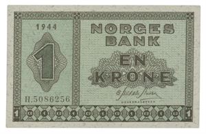 1 krone 1944. H5086256