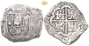Philip IV, 8 reales (16)33 eller (16)35. Sevilla. Guardein ikke lesbar
