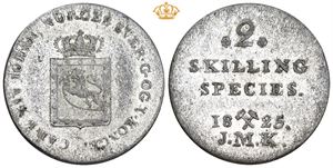 2 skilling 1825
