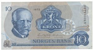 10 kroner 1972 QN